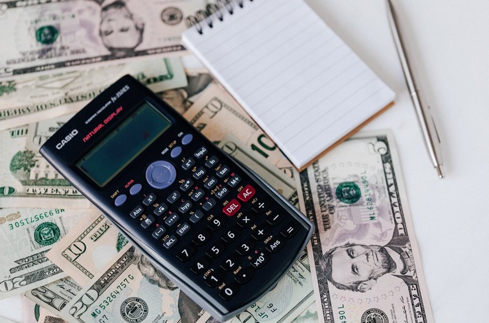 calculator and money